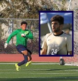 Ismael Farfan (in green) and Bruno Brumati academic all stars.